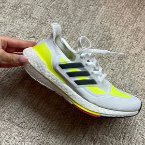Adidas Ultraboosts Solar Yellow